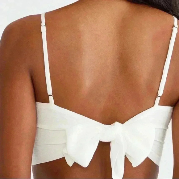 Aeropostale- NWT Lace Tie-Back Cropped Cami - Picture 4 of 5